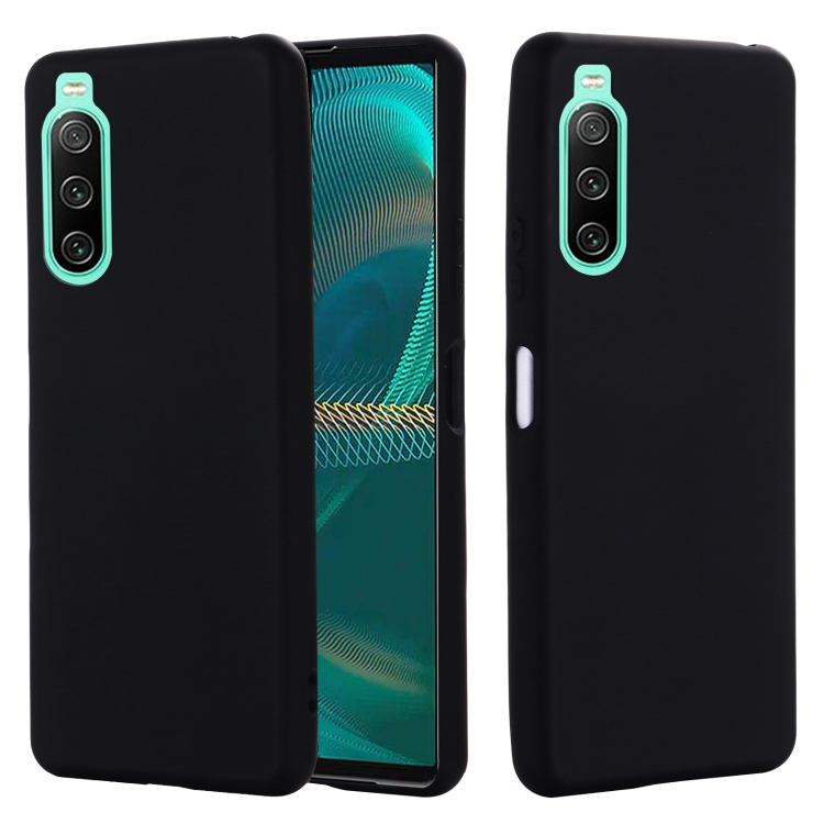 RUBBER Védőburkolat Sony Xperia 10 IV 5G fekete akciós termékkép 1