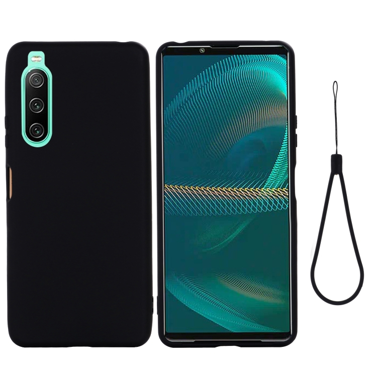 RUBBER Védőburkolat Sony Xperia 10 IV 5G fekete termék 2. képe