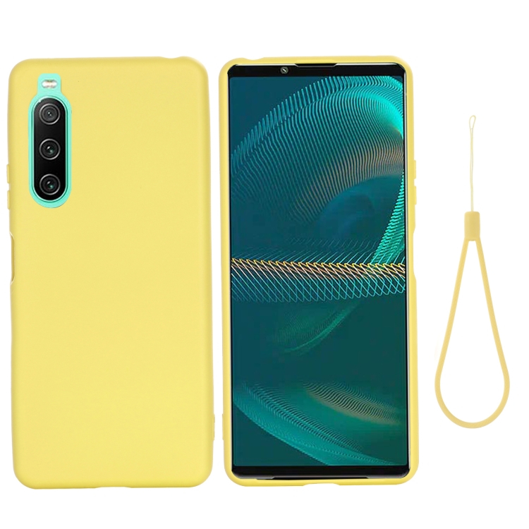 RUBBER Védőburkolat Sony Xperia 10 IV 5G sárga termék 2. képe