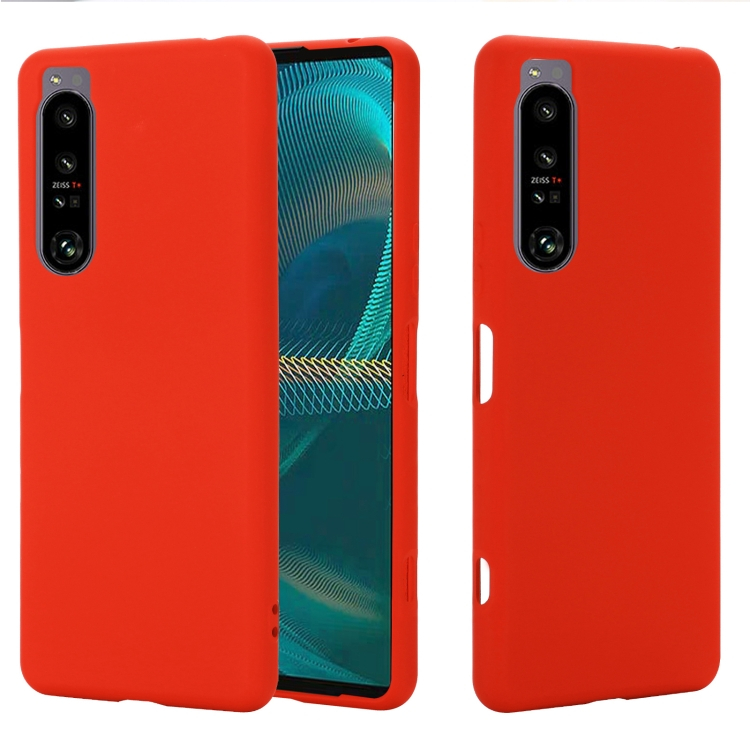 RUBBER Védőburkolat Sony Xperia 1 IV 5G piros akciós termékkép 1