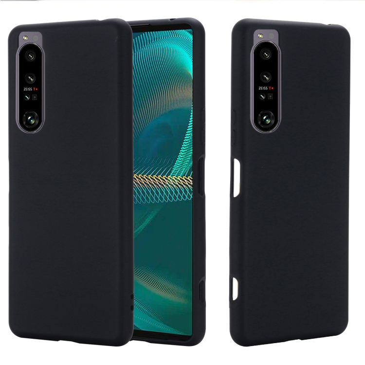 RUBBER Védőburkolat Sony Xperia 1 IV 5G fekete akciós termékkép 1