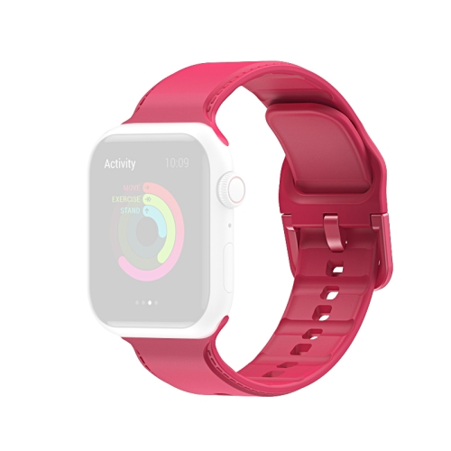 RUBBER Apple Watch szíj 7 (45 mm) / 6 / SE / 5/4 (44 mm) / 3/2/1 (42 mm) piros akciós termékkép 1