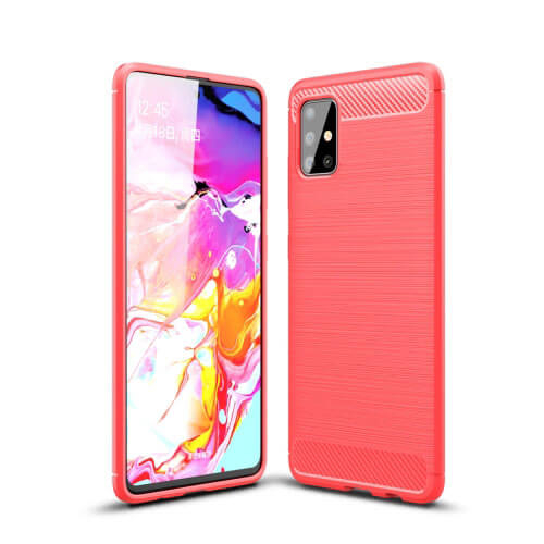 FLEXI TPU burkolat Samsung Galaxy A51 piros akciós termékkép 1