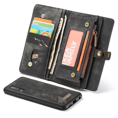WALLET 2 az 1-ben pénztárcával Samsung Galaxy A50 fekete akciós termékkép 1