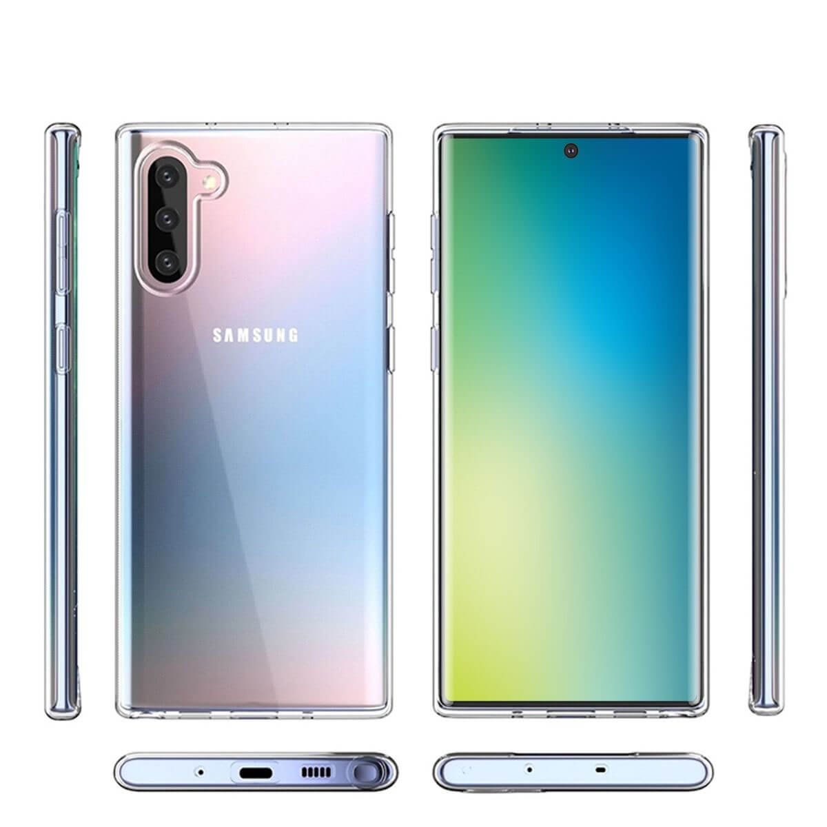 Szilikon burkolat Samsung Galaxy Note 10 átlátszó termék 2. képe