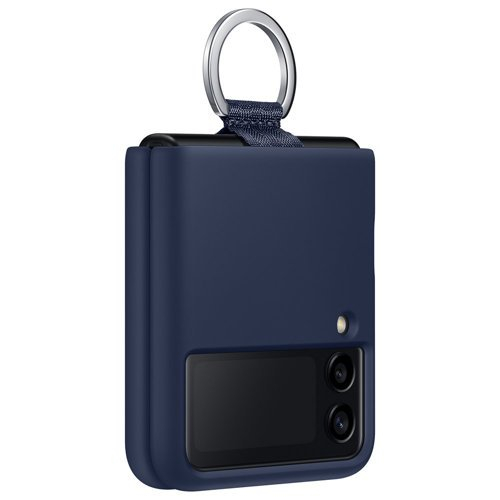 SAMSUNG RING SZILIKON BURKOLAT Samsung Galaxy Z Flip 3 5G sötétkék