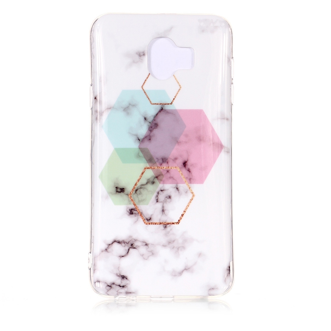 MARBLE Védőburkolat Samsung Galaxy J4 (J400) HEXAGON akciós termékkép 1