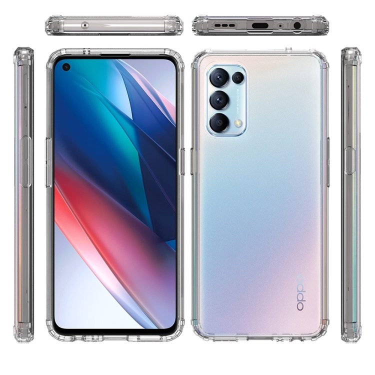 SHOCK Extra tartós burkolat Oppo Find X3 Lite 5G átlátszó termék 2. képe