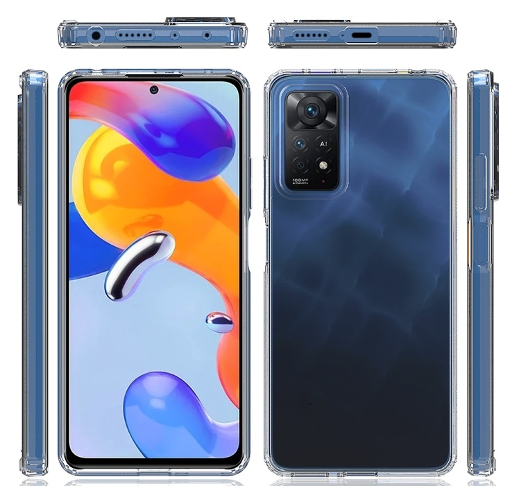 SHOCK Extra tartós burkolat Xiaomi Redmi Note 11 Pro 5G / Note 11 Pro fekete termék 2. képe