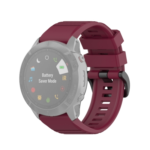 SZILIKON pánt Garmin Fenix 3 / 3HR / 5X / 5 Plus / 6X / 6X Pro bordó akciós termékkép 1