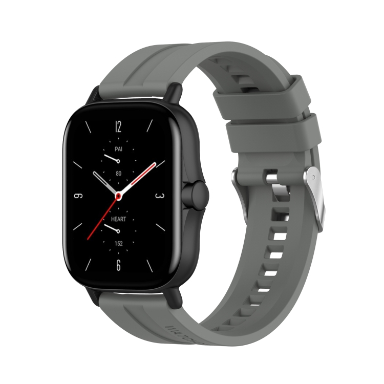 Szilikon szíj Xiaomi Amazfit GTS 2 / GTS 2e / GTS 2 Mini 20mm szürke akciós termékkép 1