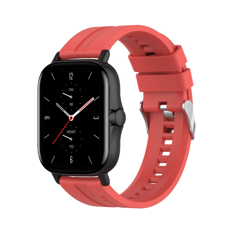 SZILIKON Szíj Xiaomi Amazfit GTS 2 / GTS 2e / GTS 2 Mini 20mm piros akciós termékkép 1