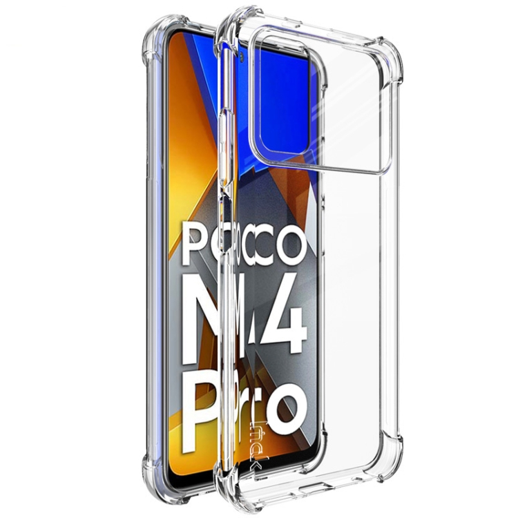 IMAK Védő szilikon borítás + Xiaomi Poco M4 Pro átlátszó fólia akciós termékkép 1
