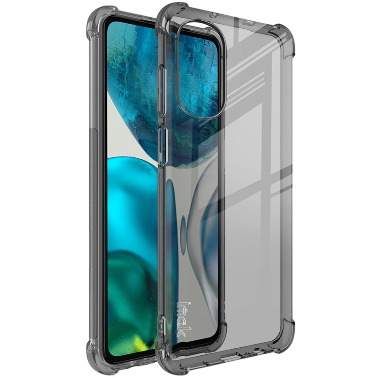 IMAK Szilikon védőburkolat + fólia Motorola Moto G52 / G82 5G fekete akciós termékkép 1