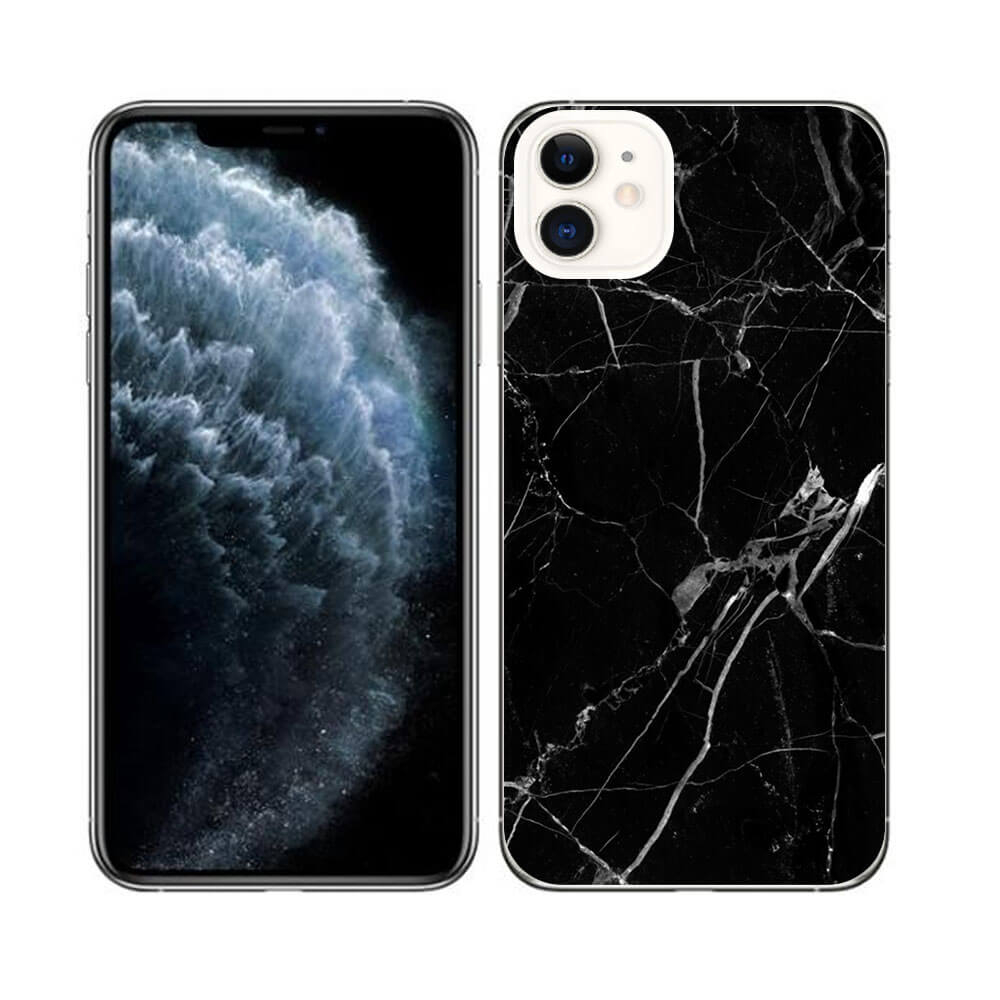 PROTEMIO MY ART Apple iPhone 11 BLACK MARBLE védőtok (142) akciós termékkép 1