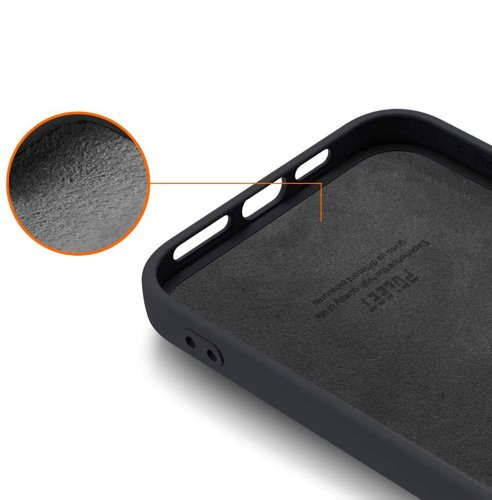RUBBER Gumi borítás Apple iPhone 12 Pro Max fekete termék 2. képe