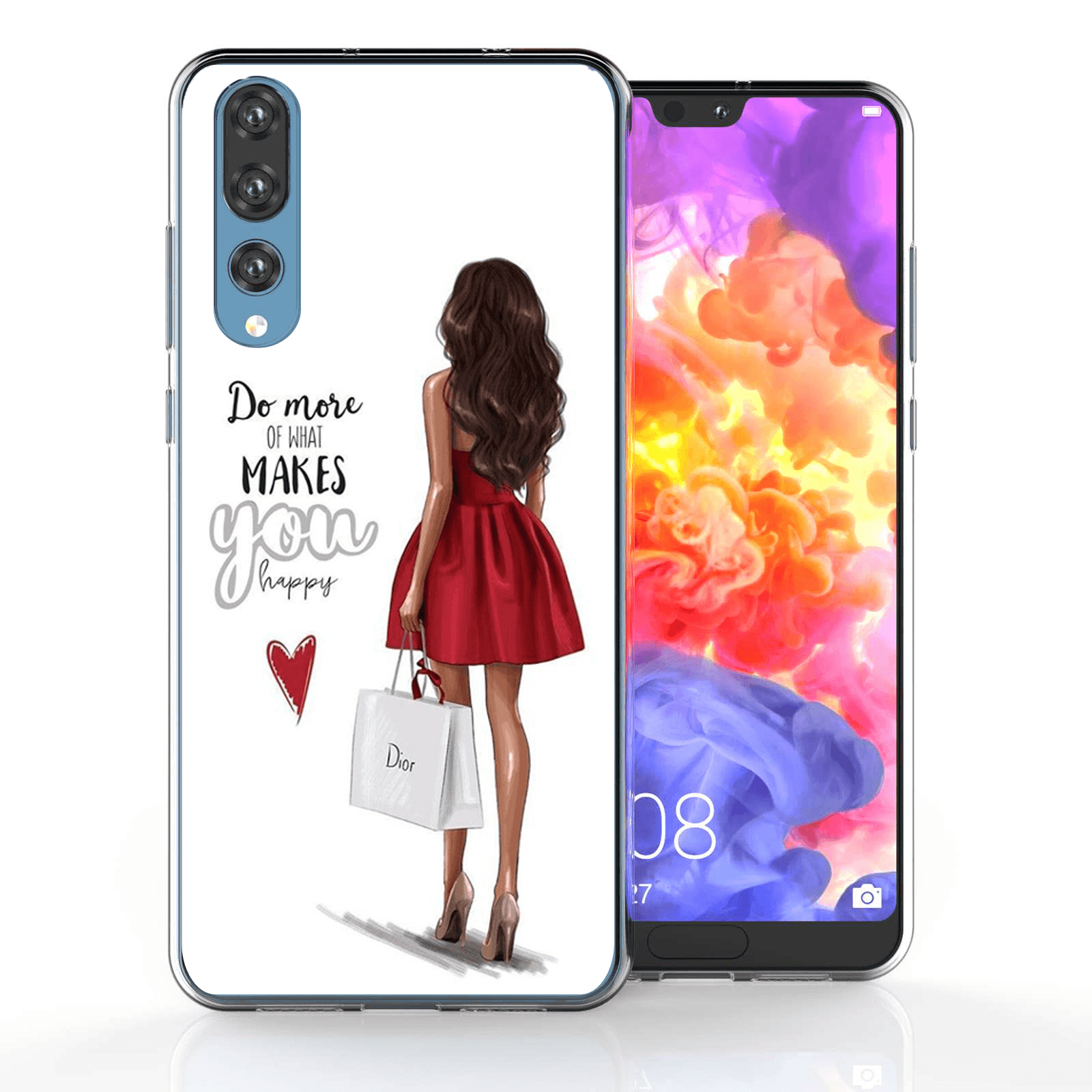 PROTEMIO MY ART obal Huawei P20 Pro RED DRESS (137) termék 2. képe
