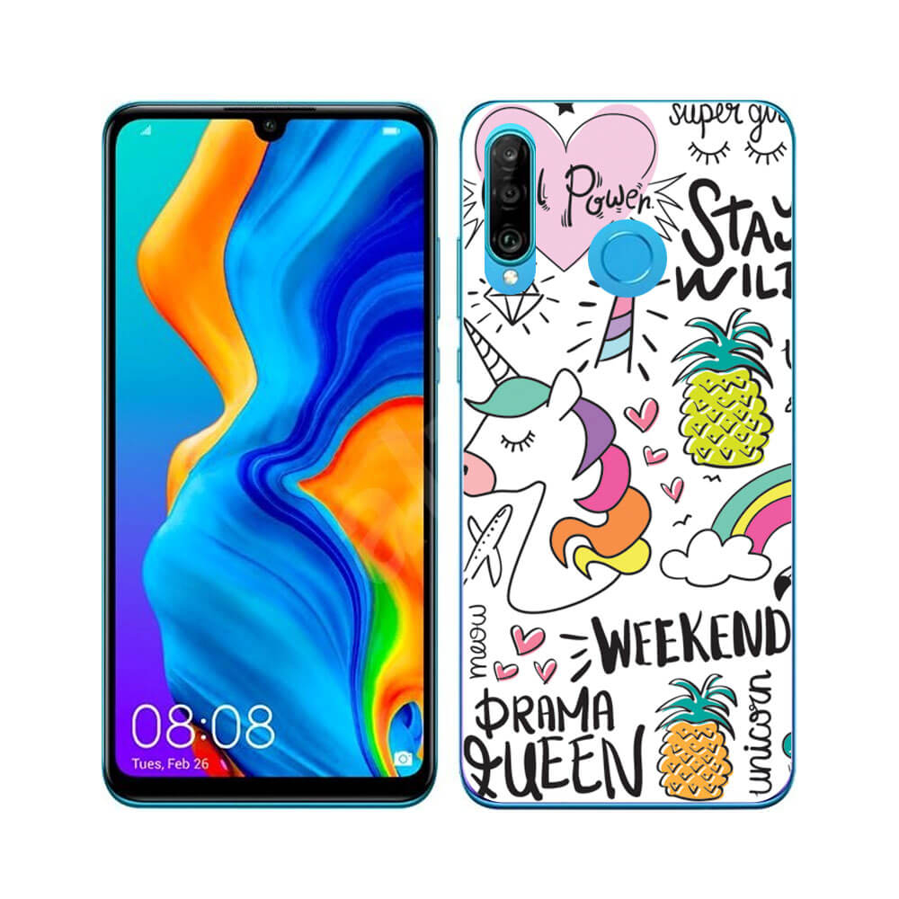 PROTEMIO MY ART védőtok Huawei P30 Lite UNICORN (063) termék 2. képe