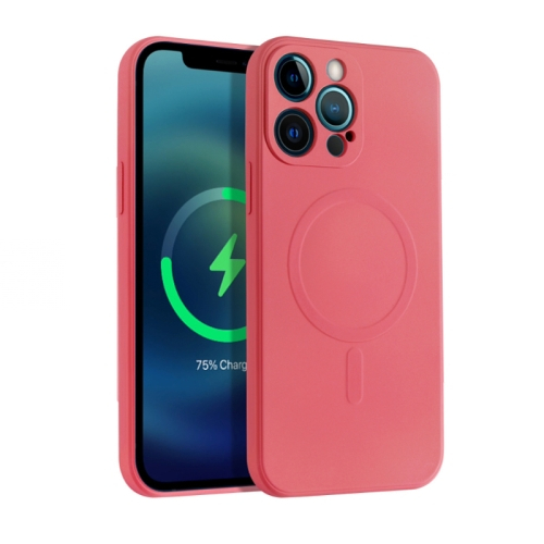RUBBER MAGSAFE Huzat Apple iPhone 13 mini rózsaszín-piros akciós termékkép 1