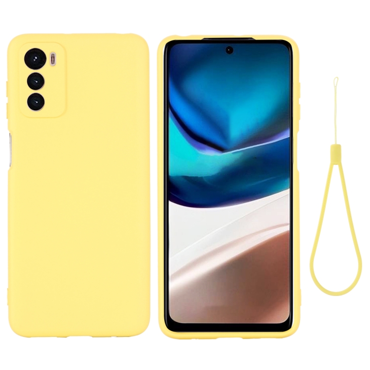 RUBBER Védőburkolat Motorola Moto G42 sárga termék 2. képe