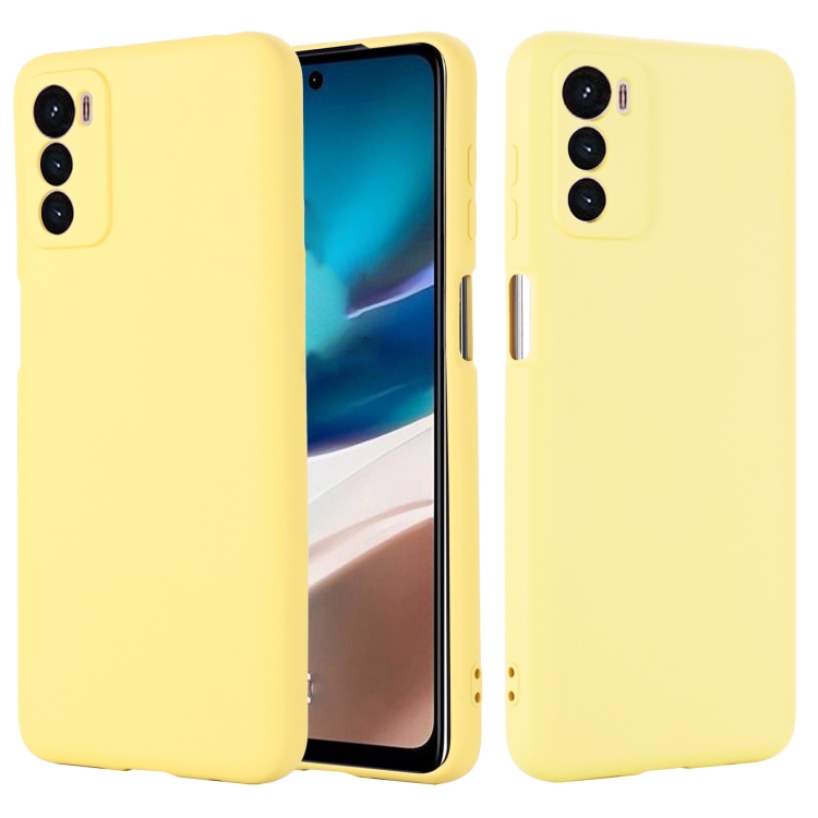 RUBBER Védőburkolat Motorola Moto G42 sárga akciós termékkép 1