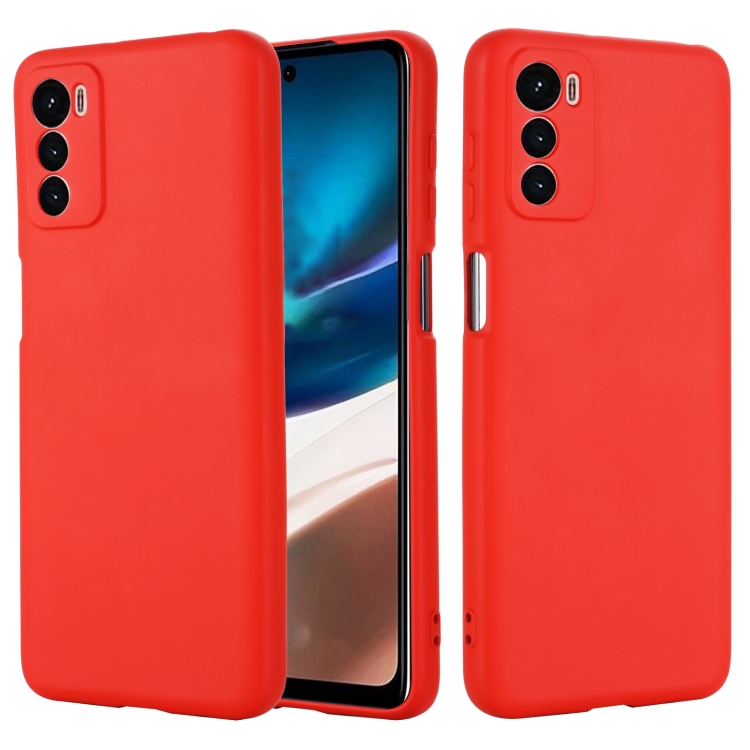 RUBBER Motorola Moto G42 védőburkolat piros akciós termékkép 1