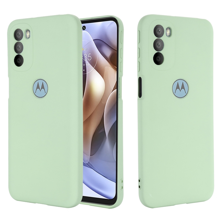 RUBBER Védőburkolat Motorola Moto G51 5G zöld akciós termékkép 1