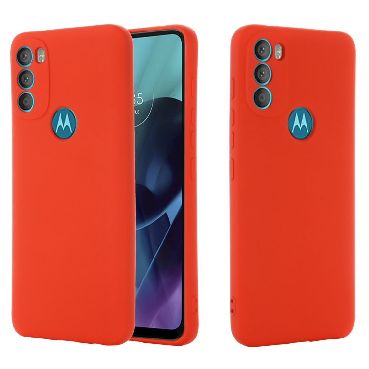 RUBBER Védőburkolat Motorola Moto G71 5G piros akciós termékkép 1