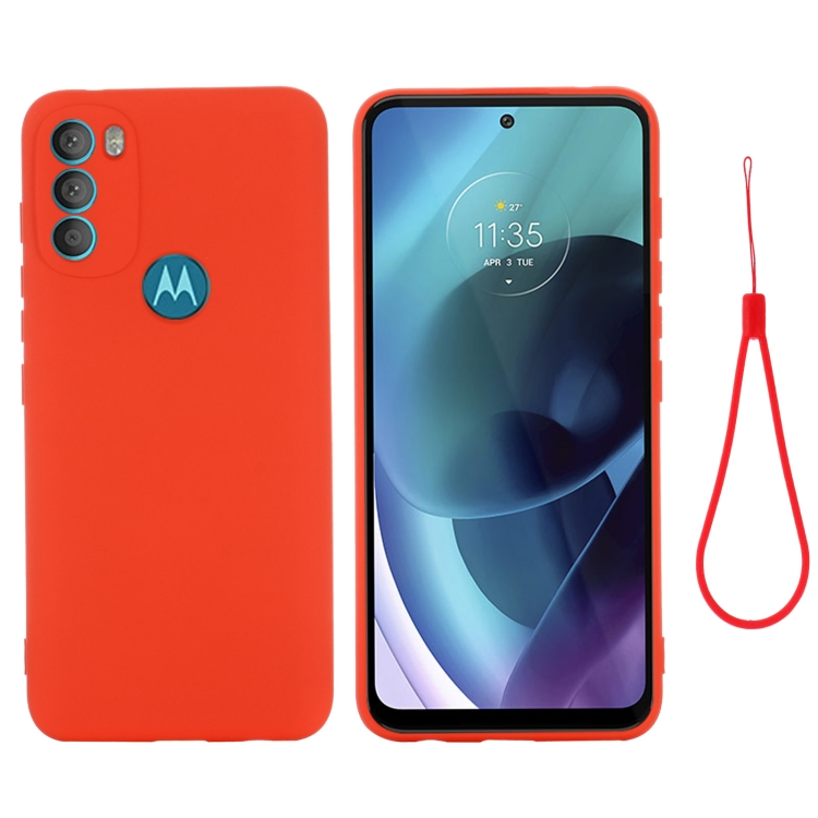RUBBER Védőburkolat Motorola Moto G71 5G piros termék 2. képe