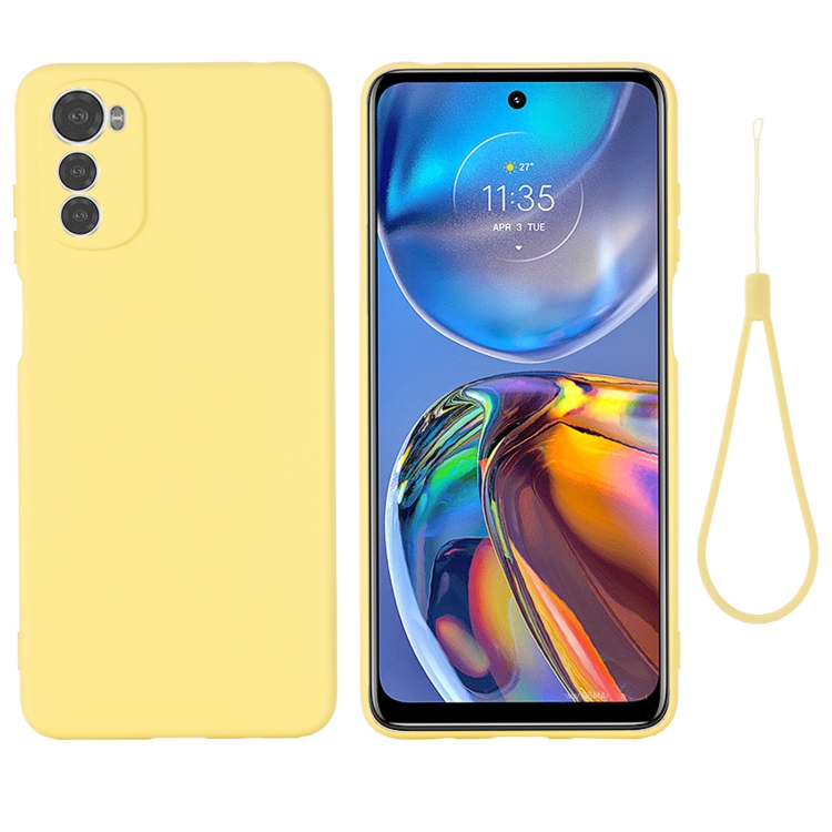 RUBBER Védőburkolat Motorola Moto E32 / E32s sárga termék 2. képe