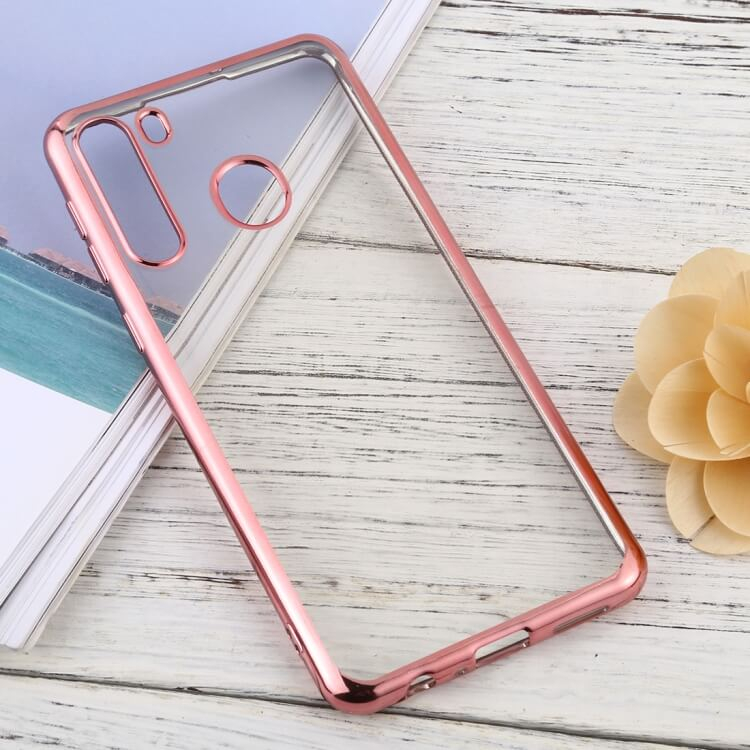 METALLIC Szilikon huzat Samsung Galaxy A21 rózsaszín akciós termékkép 1