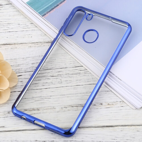 METALLIC Szilikon huzat Samsung Galaxy A21 kék termék 2. képe