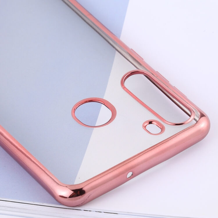 METALLIC Szilikon huzat Samsung Galaxy A21 rózsaszín termék 2. képe