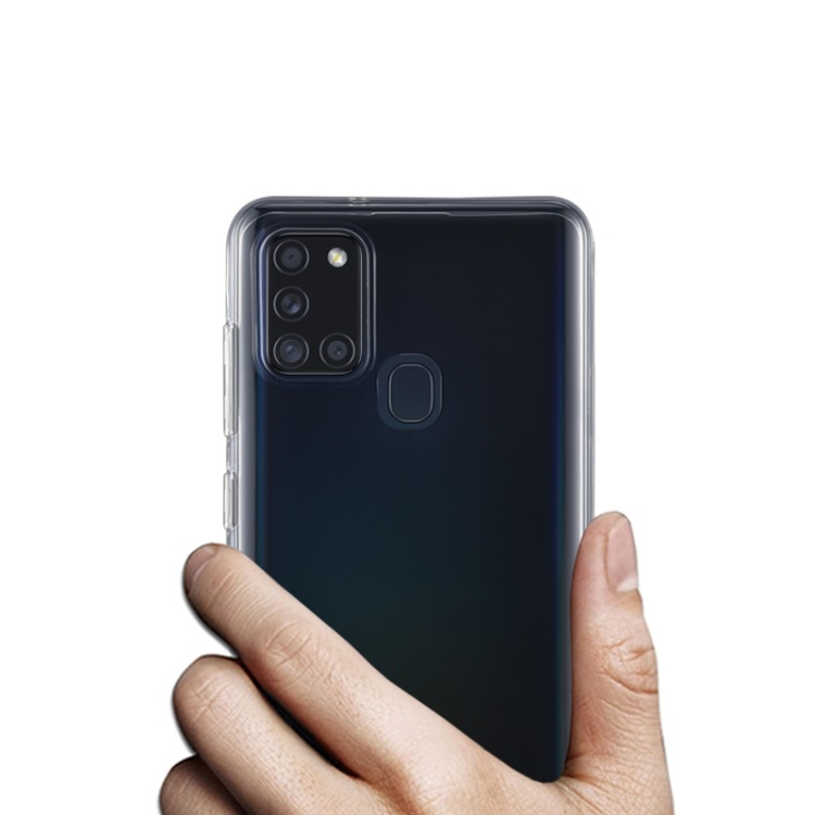 Szilikon burkolat Samsung Galaxy A21s átlátszó termék 2. képe