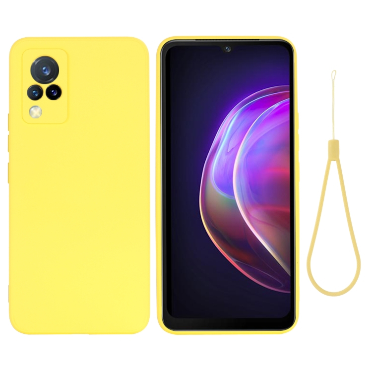 RUBBER Védőburkolat Vivo V21 5G sárga termék 2. képe