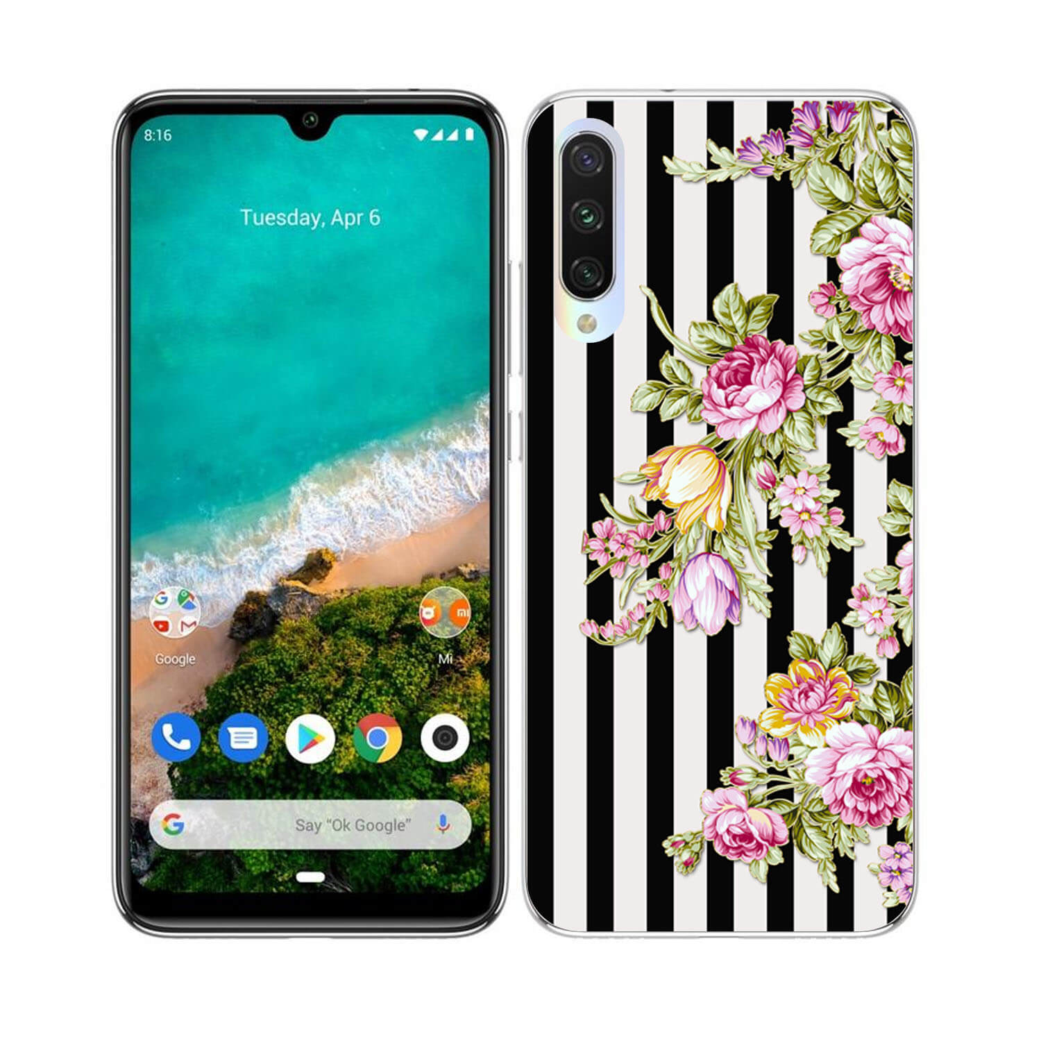 PROTEMIO MY ART Védőburkolat Xiaomi Mi 9 Lite STRIPS (176) akciós termékkép 1