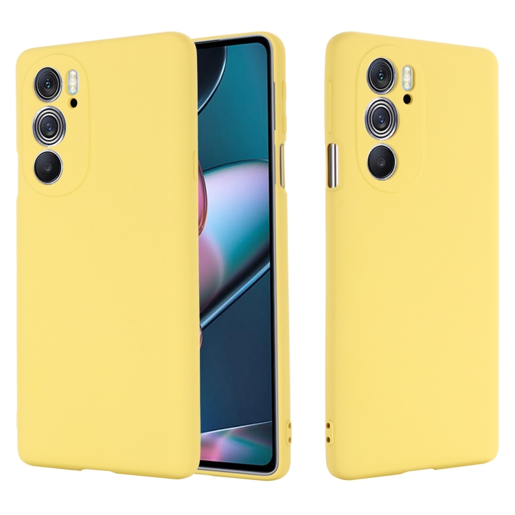 RUBBER Védőburkolat Motorola Edge 30 Pro sárga akciós termékkép 1