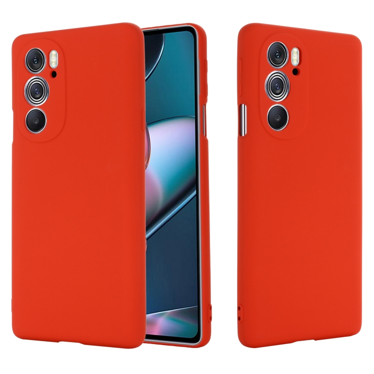 RUBBER Védőburkolat Motorola Edge 30 Pro piros akciós termékkép 1