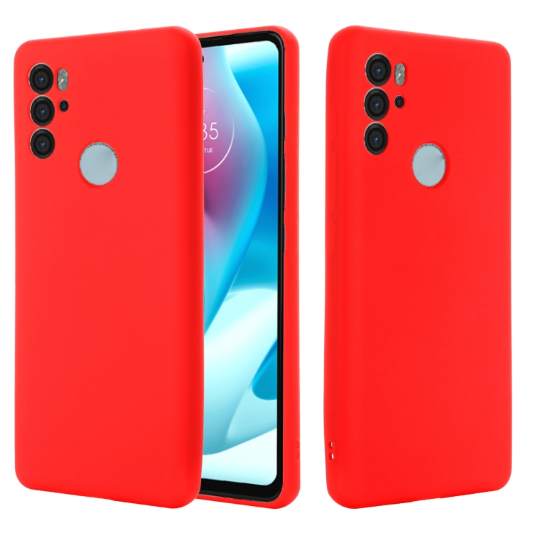 RUBBER Védőburkolat Motorola Moto G60s piros akciós termékkép 1