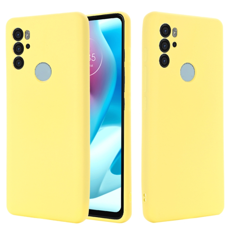 RUBBER Védőburkolat Motorola Moto G60s sárga akciós termékkép 1