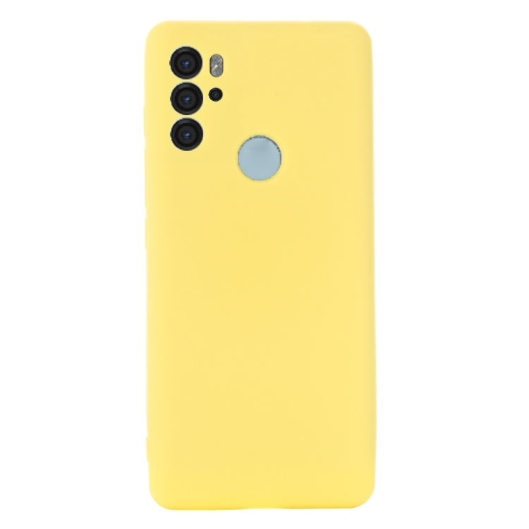 RUBBER Védőburkolat Motorola Moto G60s sárga termék 2. képe