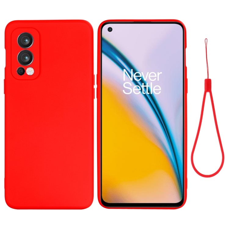 RUBBER Védőburkolat OnePlus Nord 2 5G piros termék 2. képe