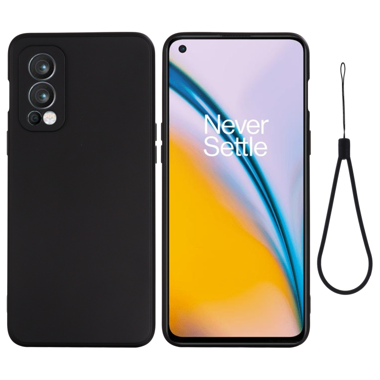 RUBBER Védőburkolat OnePlus Nord 2 5G fekete termék 2. képe