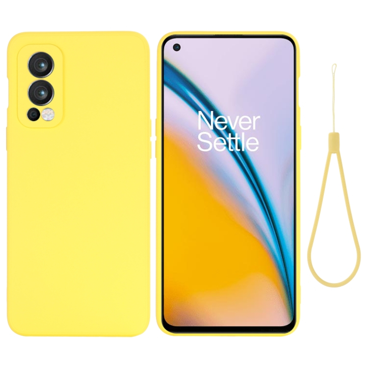 RUBBER Védőburkolat OnePlus Nord 2 5G sárga termék 2. képe