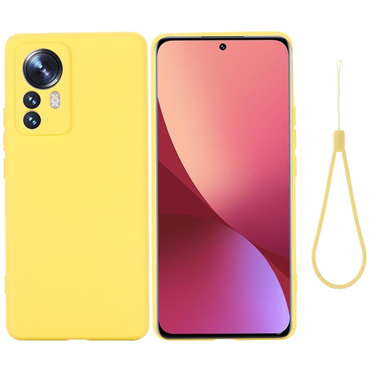 RUBBER Védőburkolat Xiaomi 12 Pro sárga termék 2. képe