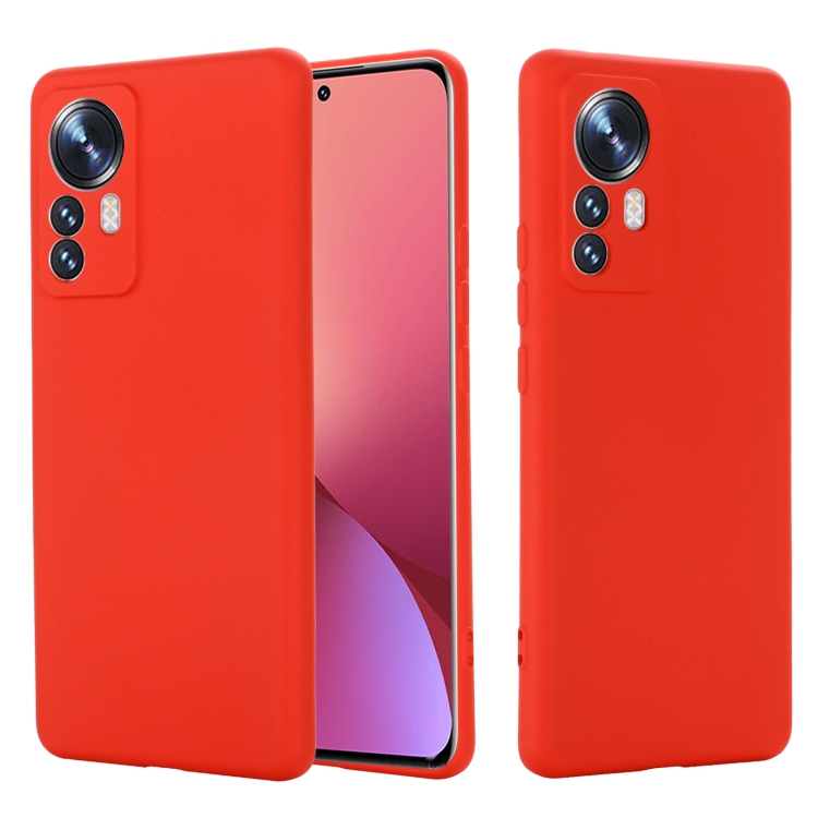 RUBBER Védőburkolat Xiaomi 12 Pro piros akciós termékkép 1