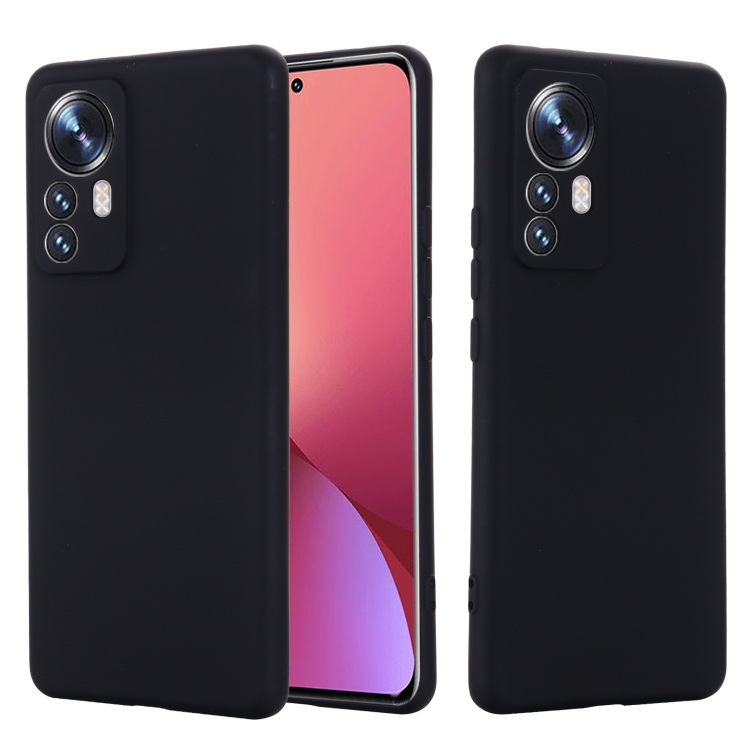 RUBBER Védőburkolat Xiaomi 12 Pro fekete akciós termékkép 1