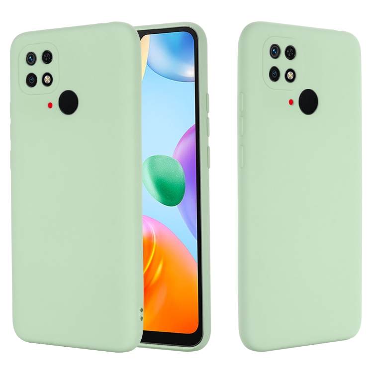 RUBBER Védőburkolat Xiaomi Redmi 10C zöld akciós termékkép 1