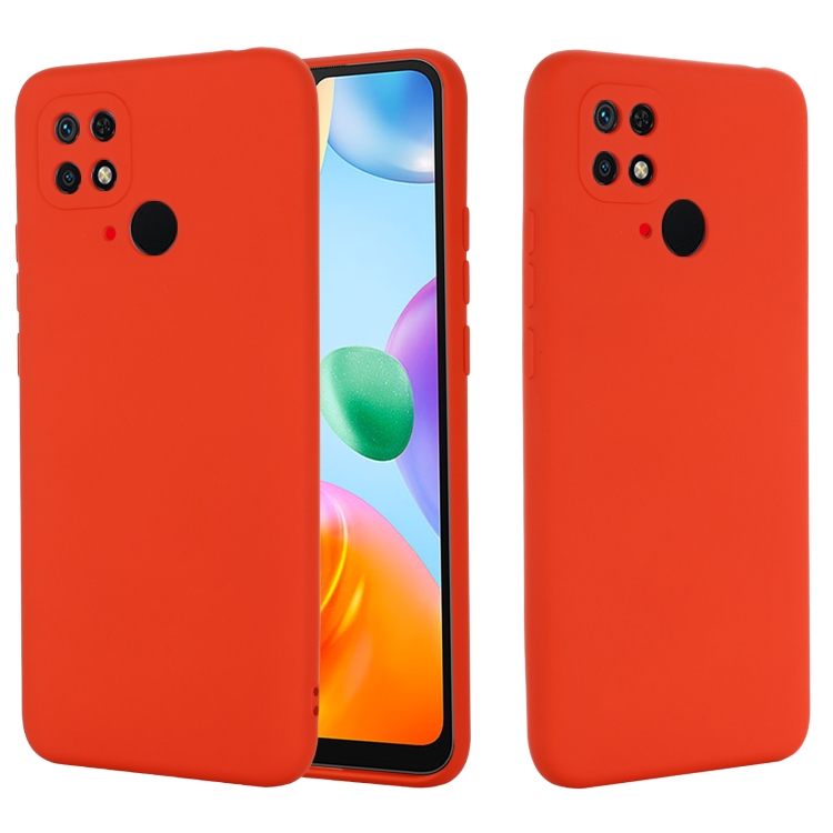 RUBBER Védőburkolat Xiaomi Redmi 10C piros akciós termékkép 1