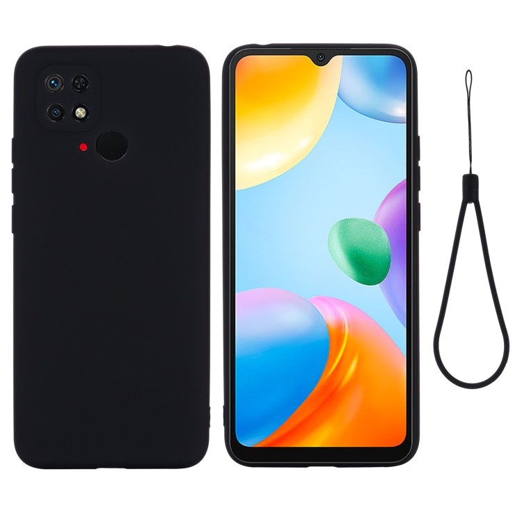 RUBBER Védőburkolat Xiaomi Redmi 10C fekete termék 2. képe
